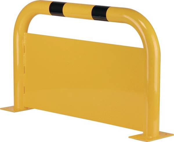 Beschermbeugel met onderrijbeveiliging - Geel & Zwart -  x 1000 mm x 600 mm-  - Gegalvaniseerd staal - 3,2 mm -