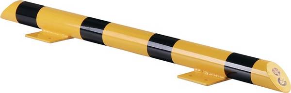 Beschermbalk - Geel & Zwart - 1200 mm x x 3,2 mm- - Gegalvaniseerd staal - 3,2 mm - Voor binnen & buiten