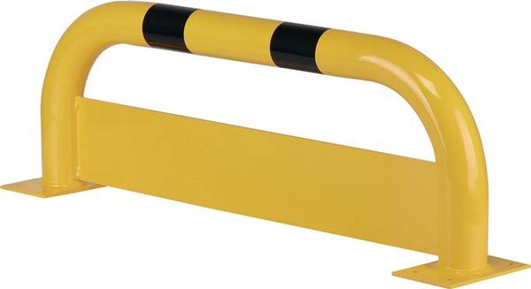 Beschermbeugel met onderrijbeveiliging - Geel & Zwart -  x 1000 mm x 350 mm-  - Gegalvaniseerd staal - 3,2 mm -
