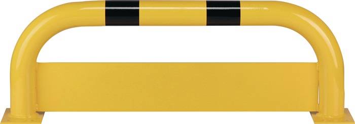 Beschermbeugel met onderrijbeveiliging - Geel & Zwart - x 1000 mm x 350 mm- - Gegalvaniseerd staal - 3,2 mm --1