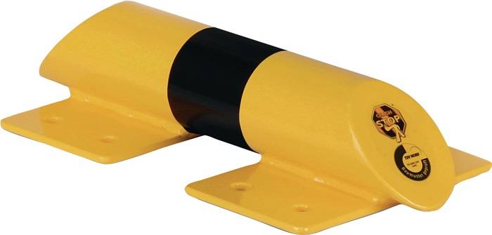 Beschermbalk - Geel & Zwart - 400 mm x x 3,2 mm- - Gegalvaniseerd staal - 3,2 mm - Voor binnen & buiten-0