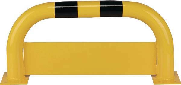 Beschermbeugel met onderrijbeveiliging - Geel & Zwart -  x 750 mm x 350 mm-  - Gegalvaniseerd staal - 3,2 mm -