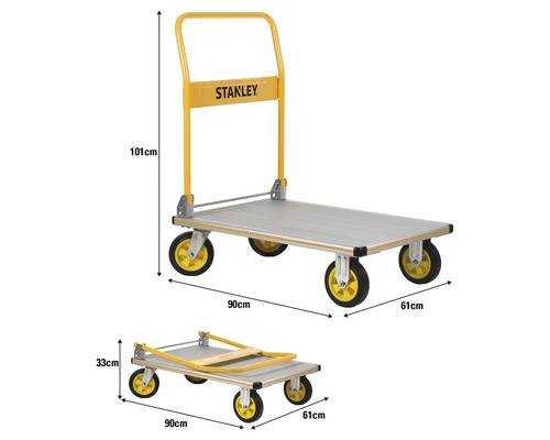Stanley aluminium plateauwagen 250kg 87174966351128717496635112-1