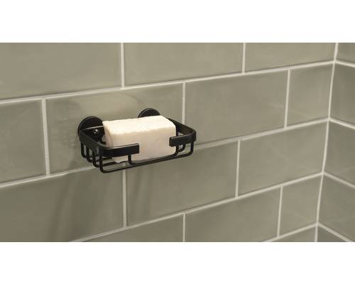 tesa ALUXX BLACK Zeepmand - Kleefbaar - Zwart (Mat)-2