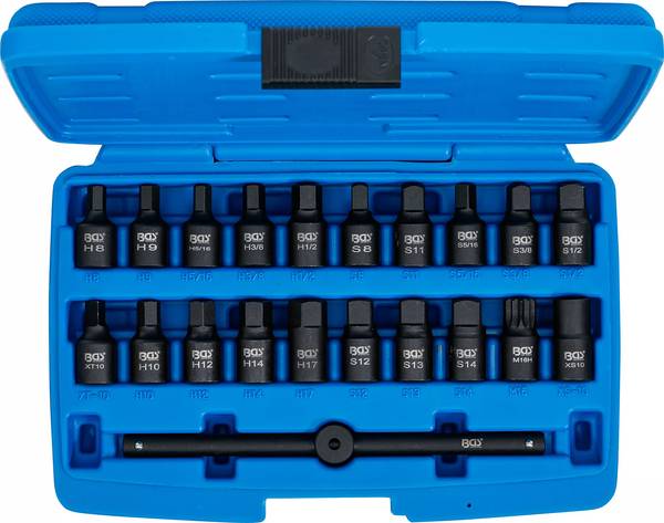 BGS 3/8" Speciale carterplug doppen set 21-delig