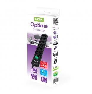Ever Optima 3m Zwart 6 AC-uitgang(en) 250 V-1