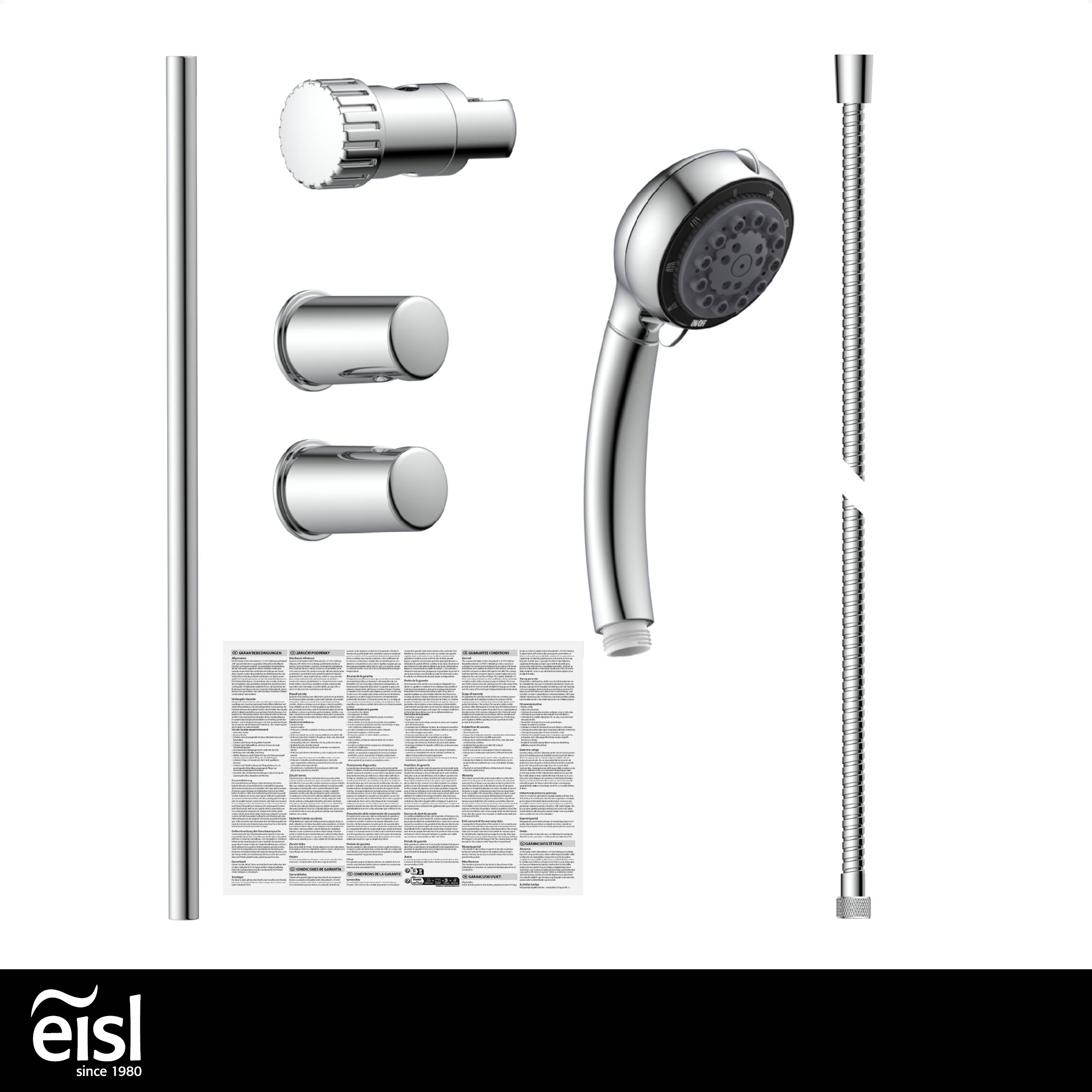 Eisl vital doucherail set - chroom 90025608011429002560801142-2