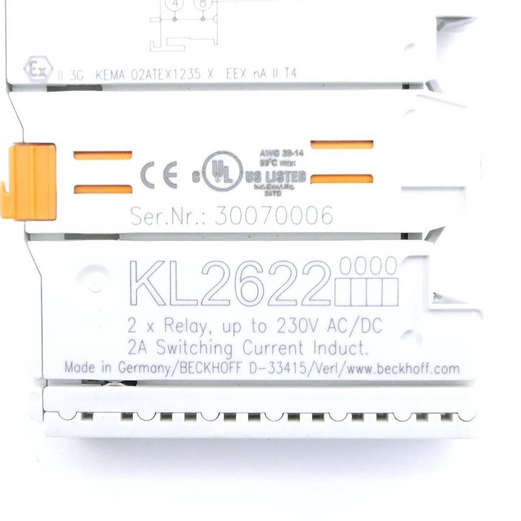 Beckhoff Automation KL2622 Automatiseringsmodule: digitale uitgang; -25÷60°C; IP20; 30VDC - 1 stuk-1