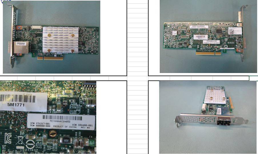 Hewlett Packard Enterprise Storage controller (RAID) met PCIe 3.0 x8 interface, ondersteunt SATA 6Gb/s en SAS 12Gb/s, 8-0