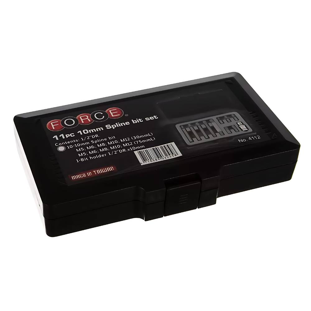 FORCE 1/2" Bit set Spline 11-delig-1