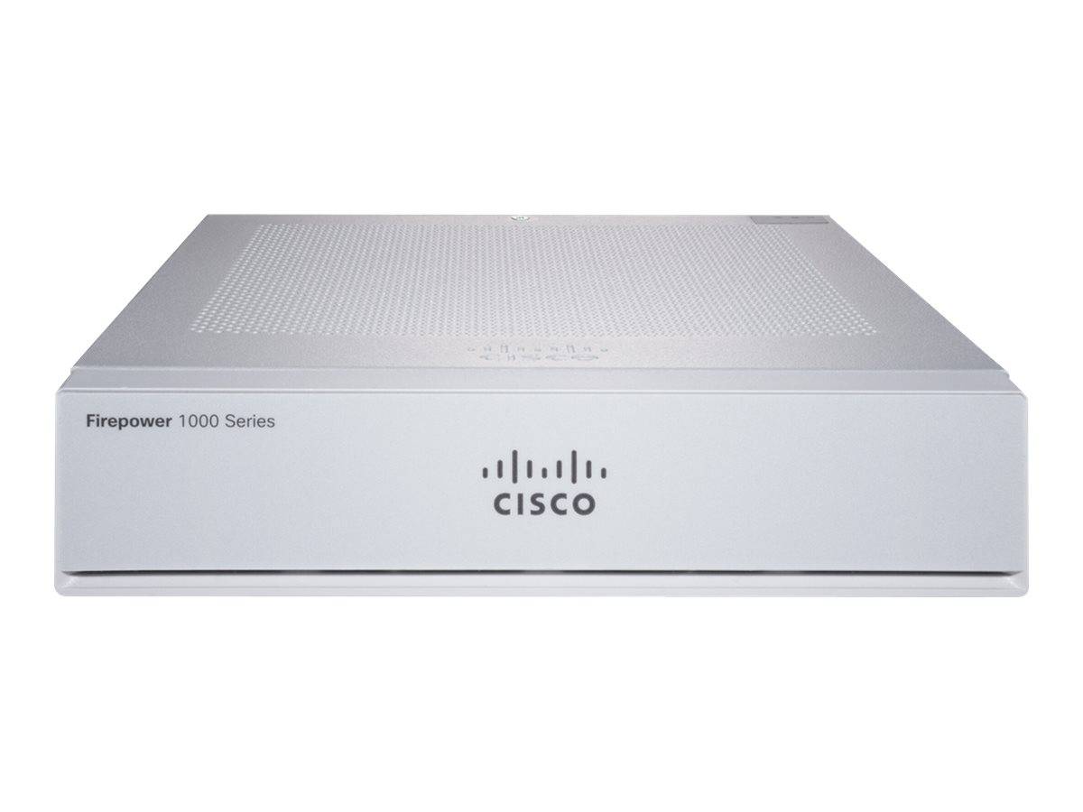 Cisco Firepower FPR-1010 Netwerkbeveiliging/Firewall-apparatuur - 8 poort - 10/100/1000Base-T - Gigabit Ethernet - No --0