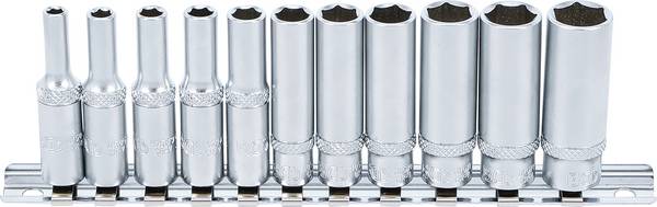 BGS 1/4" Dopsleutelset zeskant lang 4 - 13 mm