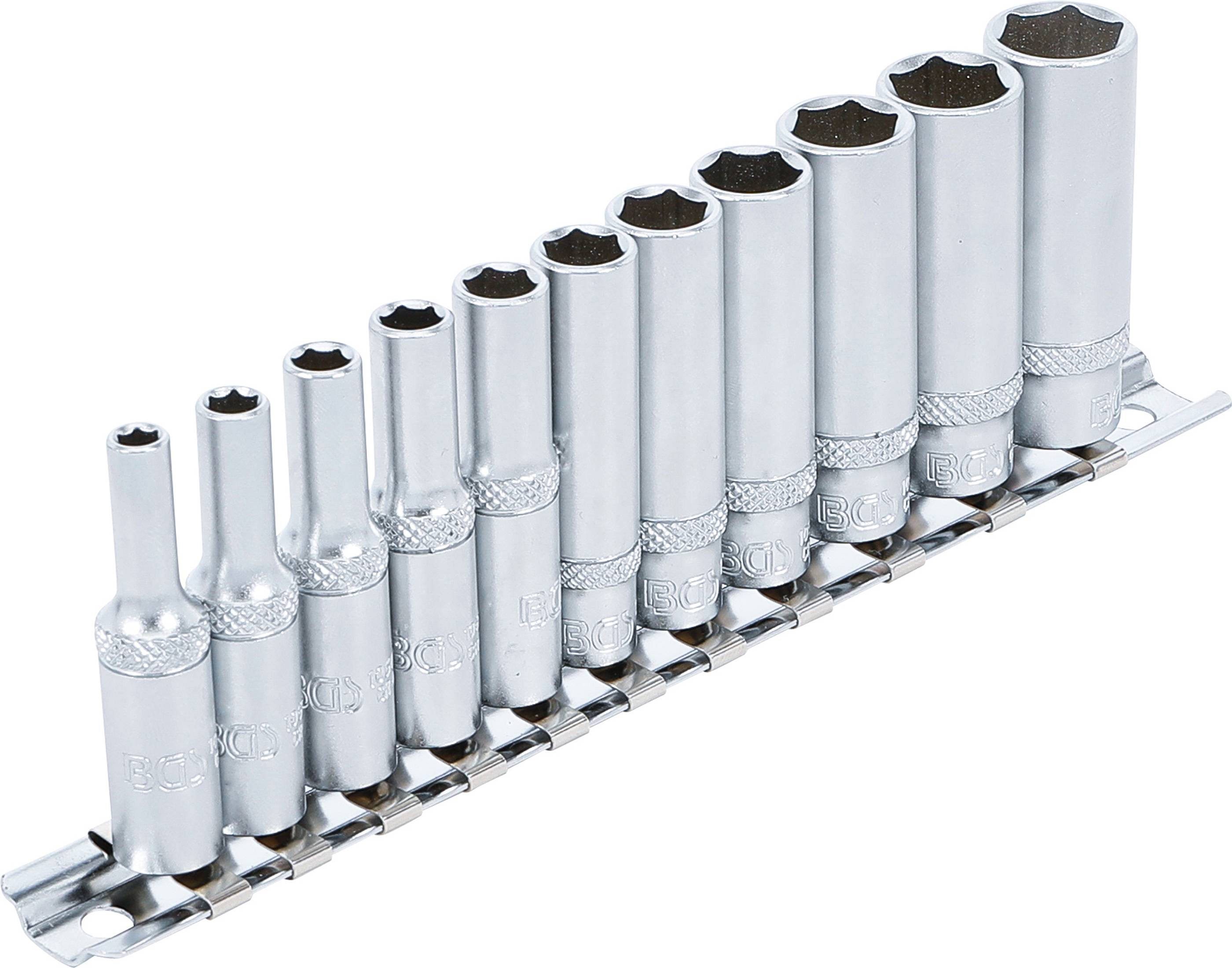 BGS 1/4" Dopsleutelset zeskant lang 4 - 13 mm-1