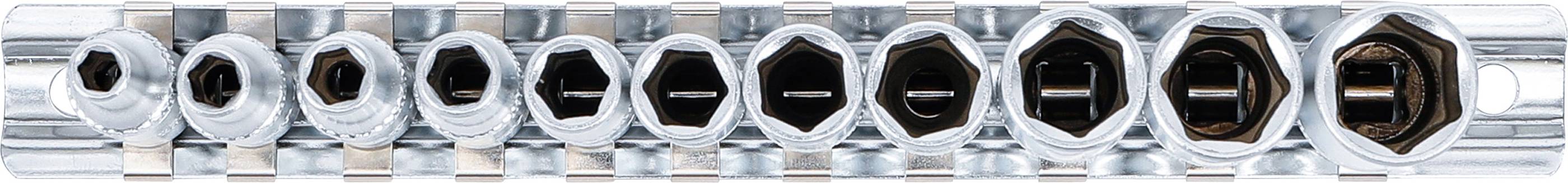 BGS 1/4" Dopsleutelset zeskant lang 4 - 13 mm-3