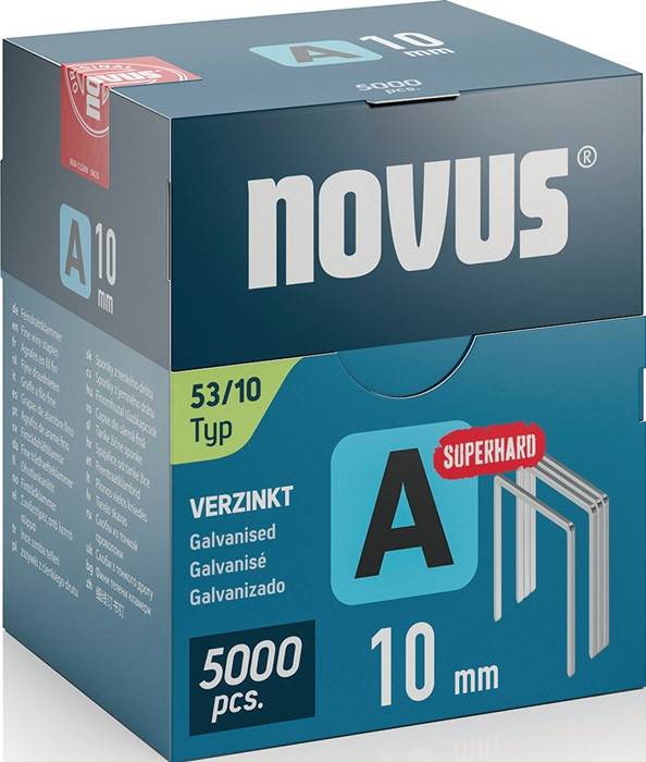 Novus Niet met fijne draad A 53/10mm Superhard (5.000 stuks)