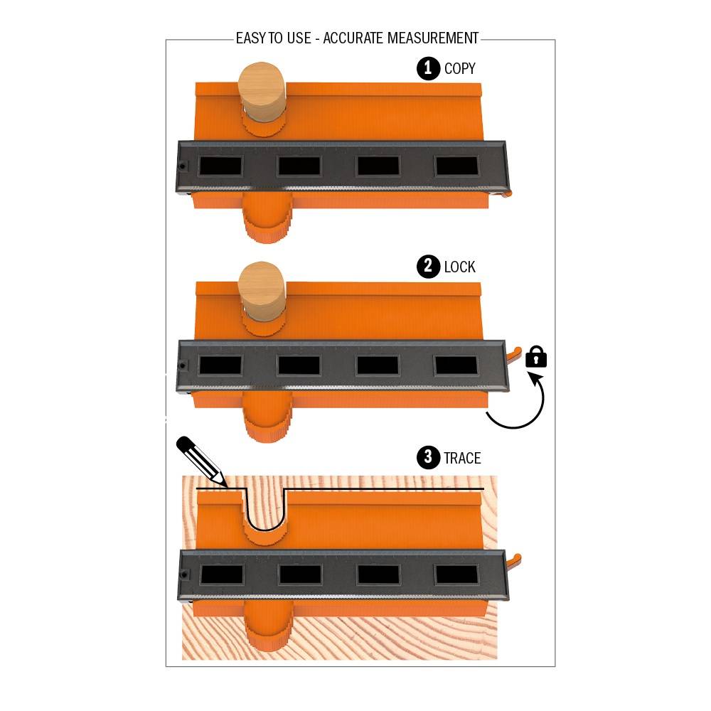CMT ORANGE TOOLS® CDG-001 CMT profielaftaster-1
