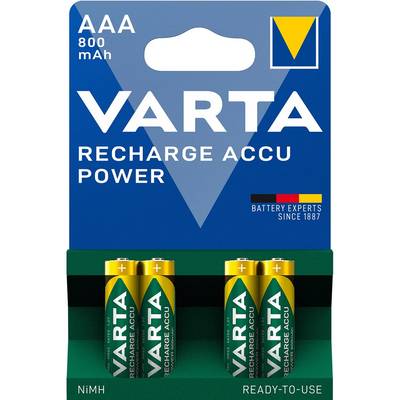 Batterij oplaadbaar Varta 4xAAA 800mAh ready2use-0