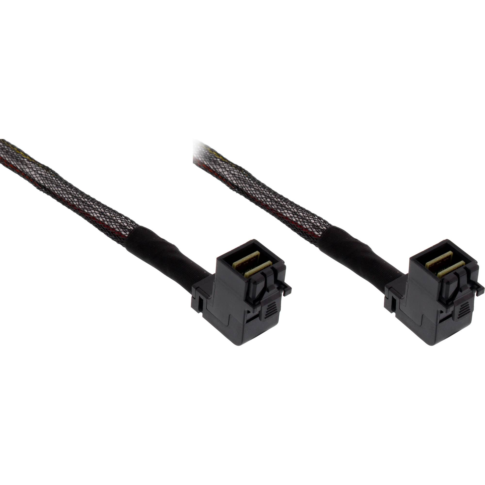 InLine® Mini SAS HD-kabel, SFF-8643/SFF-8643, beide zijden haaks, 0,5m-0