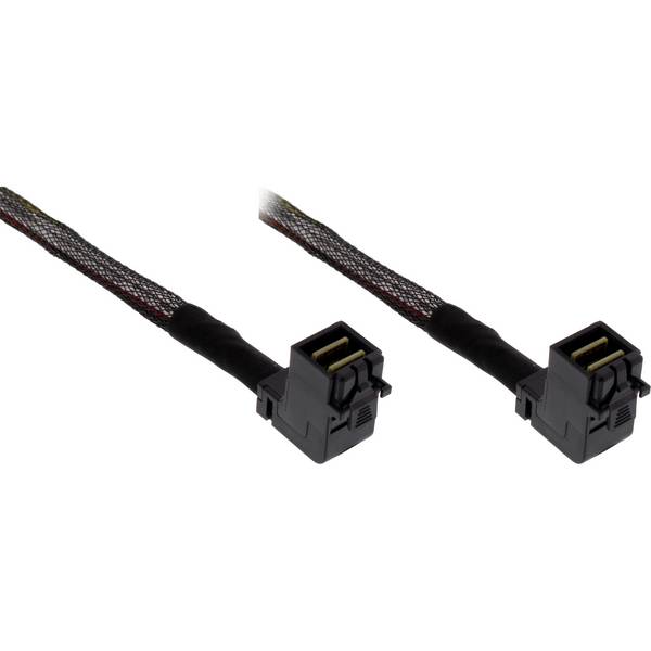 InLine® Mini SAS HD-kabel, SFF-8643/SFF-8643, beide zijden haaks, 0,5m