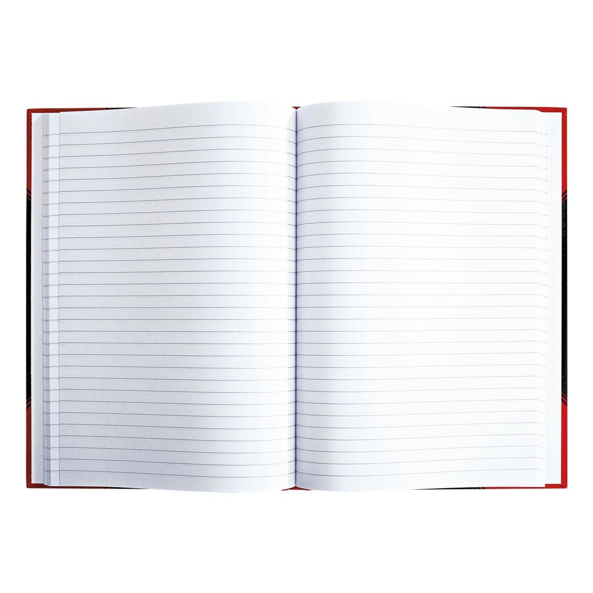 Notitieboek zwart/rood A4 lijn 70gr 96vel-2