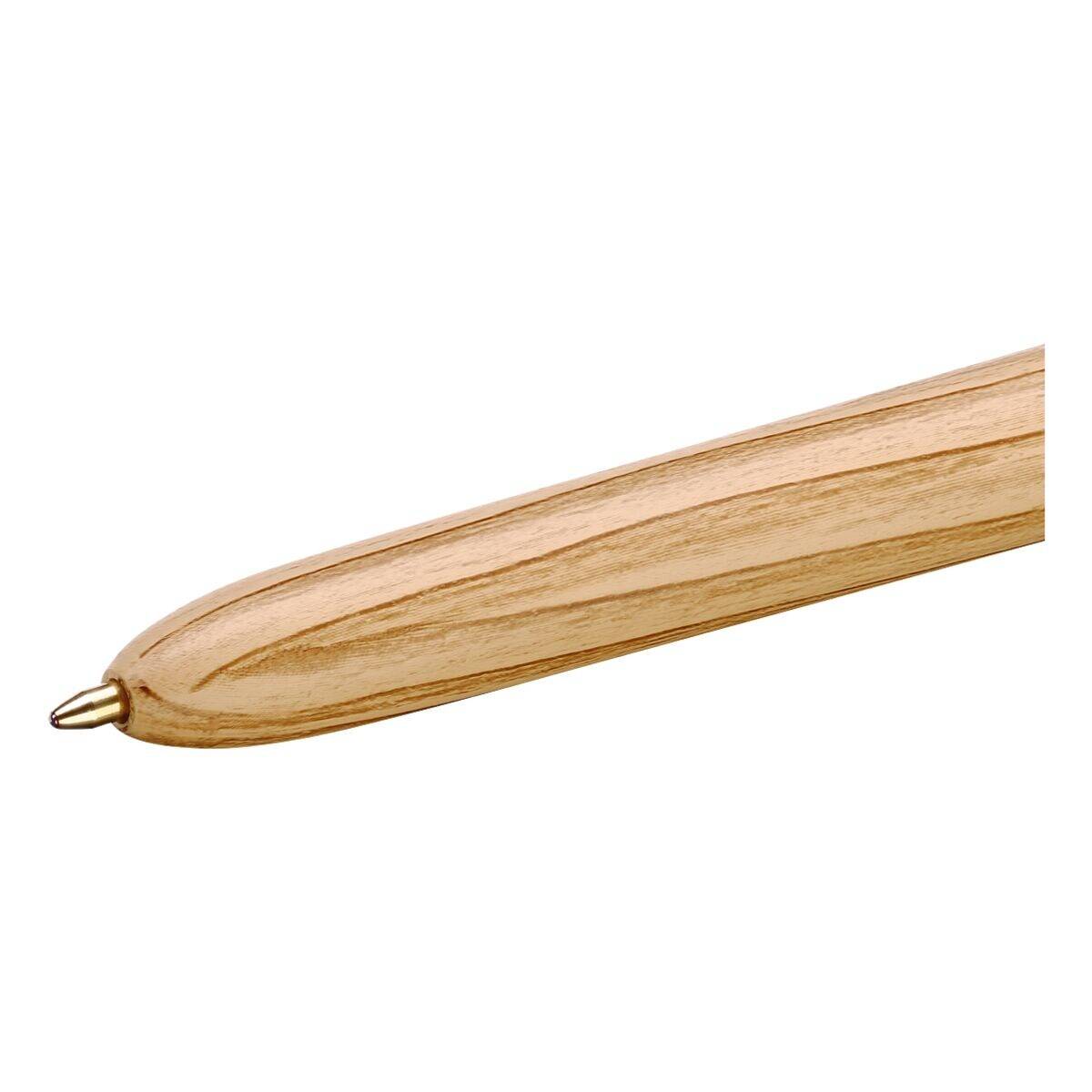 BIC 3086123694064 BIC - Balpen 4kleuren wood m assorti-2