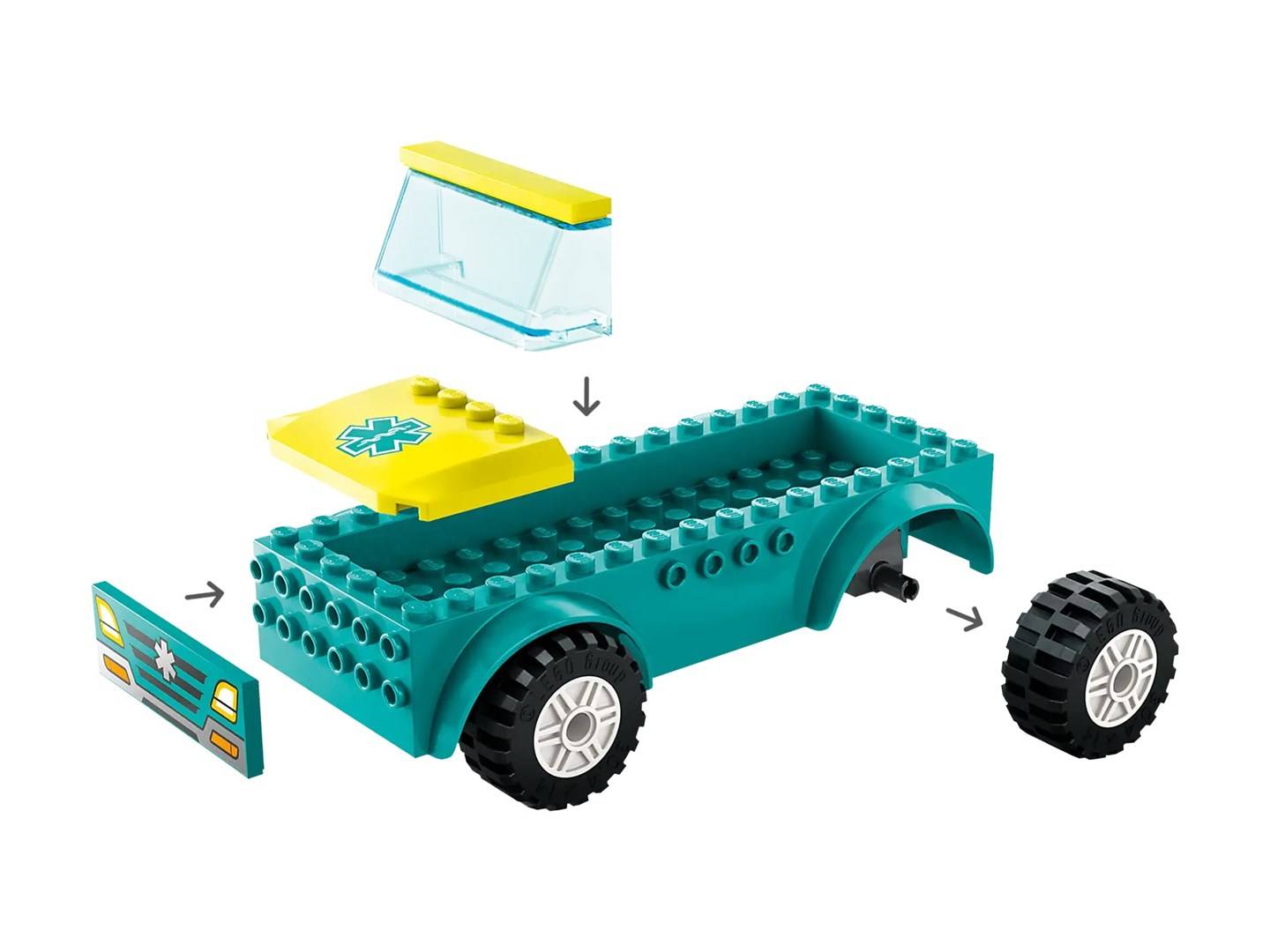LEGO CITY 60403 NOODAMBULANCE EN SNOWBOARDER-4