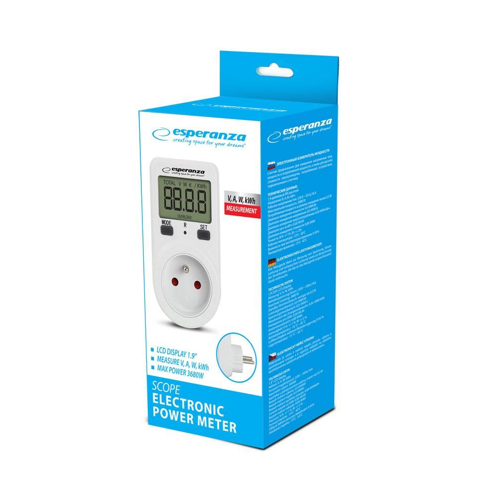 Esperanza ELA102 Elektronische stroomverbruiksmeter-4