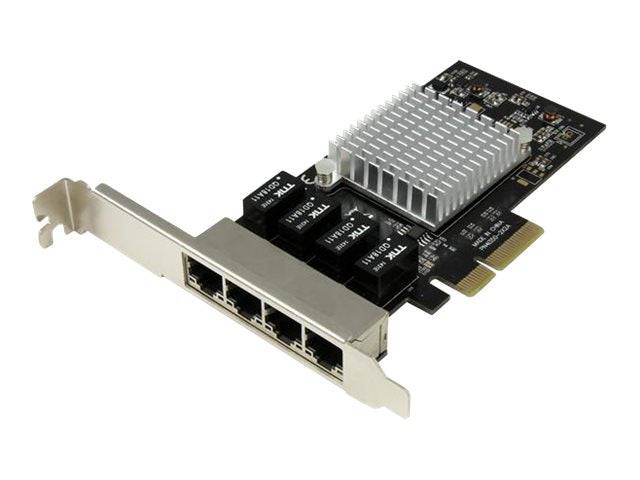 StarTech.com 4 poorts gigabit ethernet netwerkkaart - PCI Express - Intel 1350 NIC - PCI Express x4 - 4 Poort(en) - 4 --0