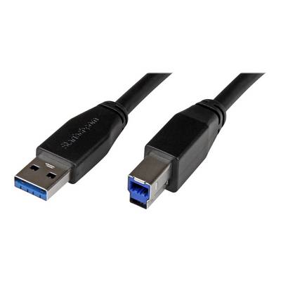 StarTech.com Actieve USB 3.0 USB-A naar USB-B kabel 10m - USB 3.1 (Gen1) 5Gbps verlengkabel - Cable for Harde schijf, Do-0