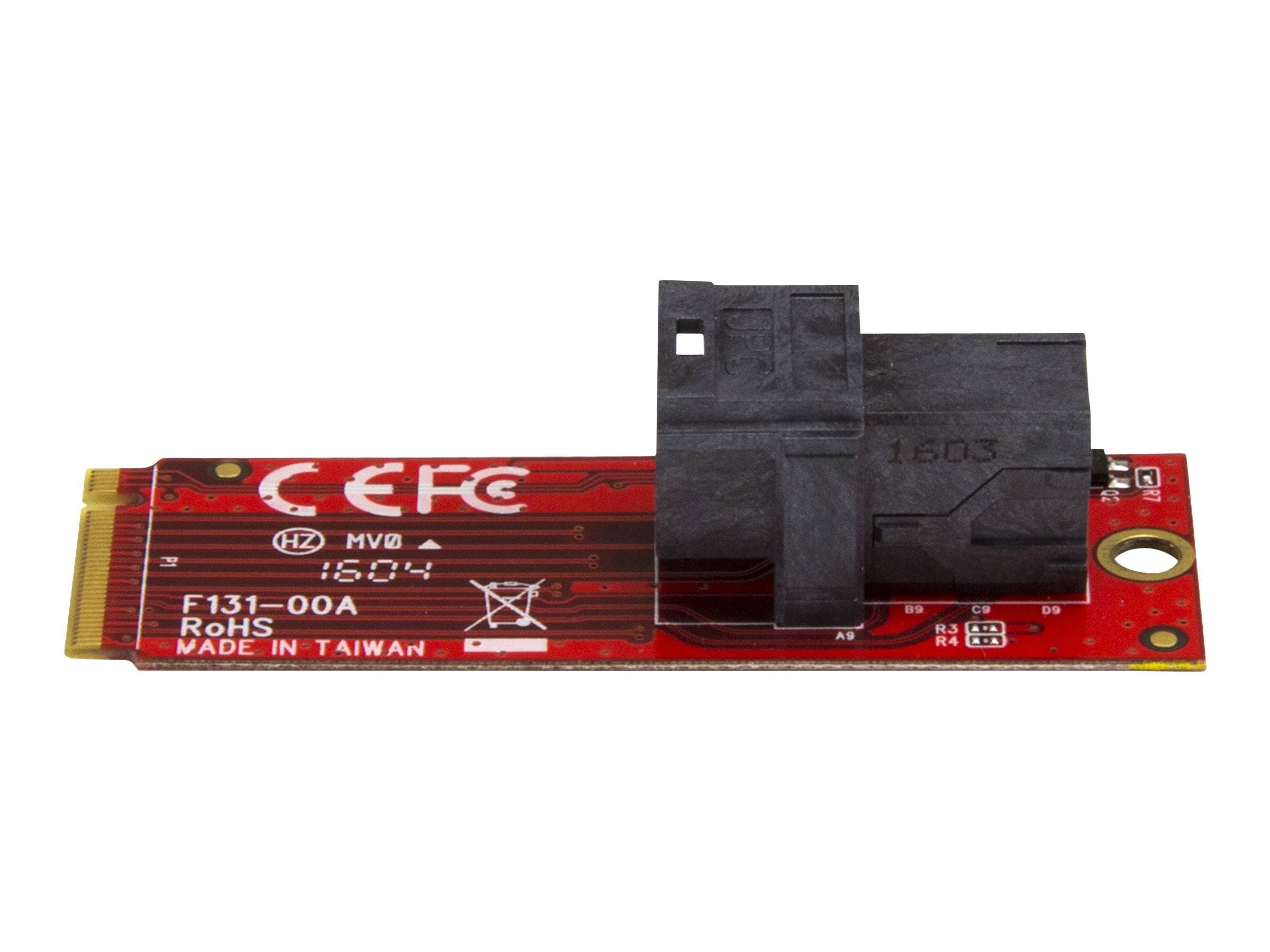StarTech.com U.2 naar M.2 adapter voor U.2 NVMe SSD - M.2 PCIe x4 adapter kaart - U.2 SSD SFF-8643 Adapter - M2 PCI Expr