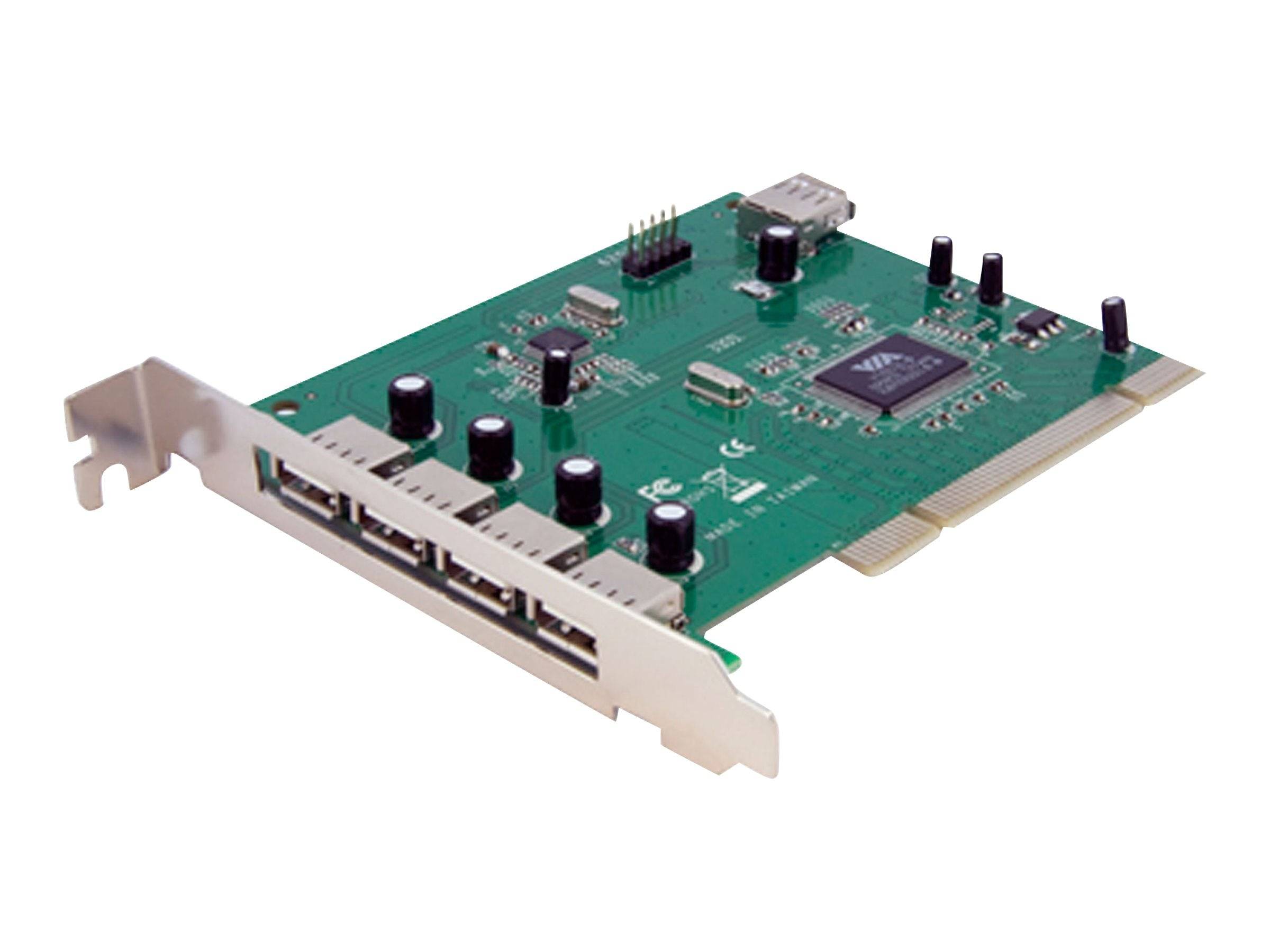 StarTech.com 7-poorts PCI USB-kaartadapter - PCI naar USB 2.0-controlleradapter-0
