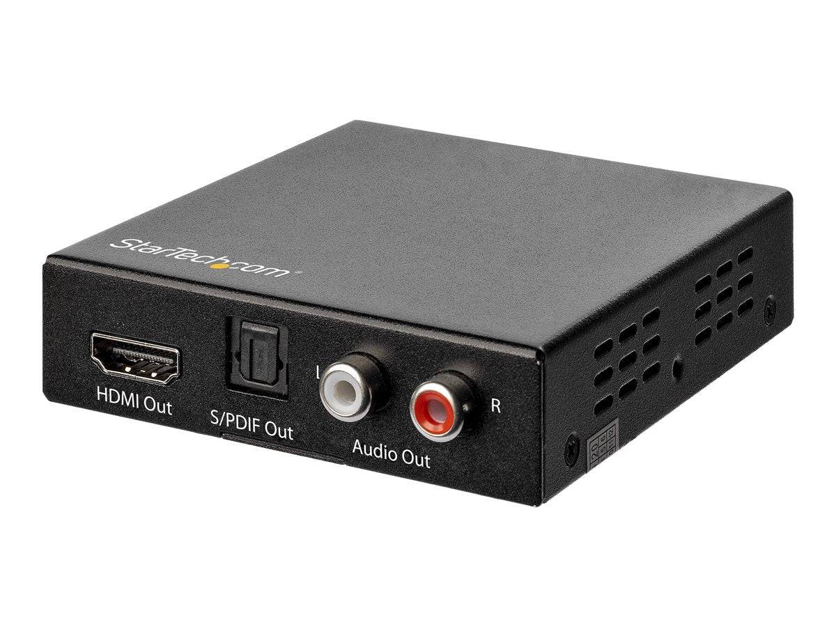 StarTech.com 4K HDMI-audio-extractor - 4K 60Hz - HDMI-audio-de-embedder - HDR - Toslink optische audio - Dubbele RCA-aud-0
