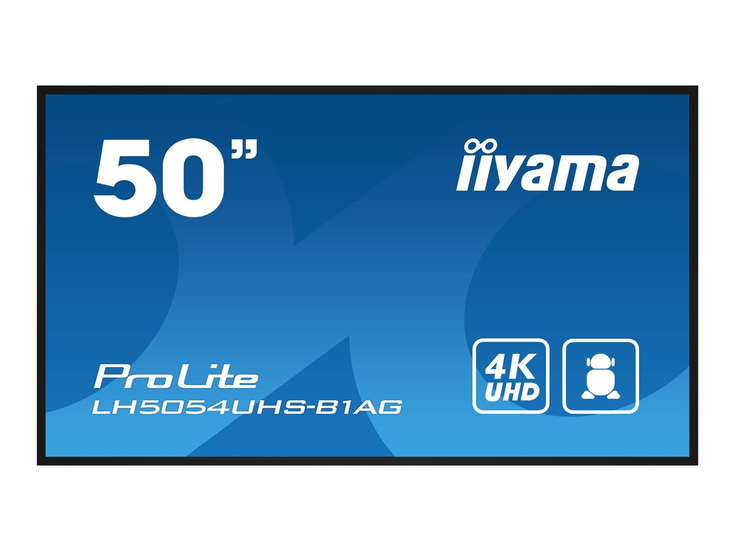 IIYAMA Android 4K digital signage monitor 50" 3840x2160 (4K) LH5054UHS-B1AG