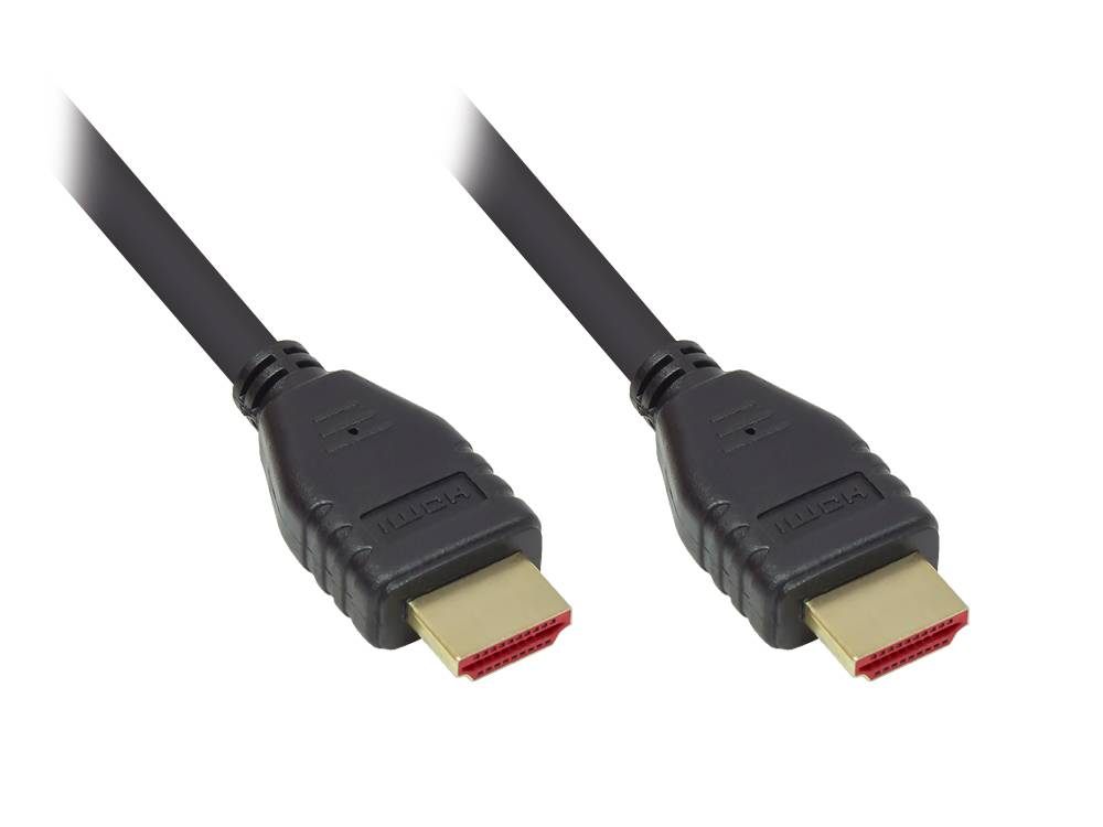 Goede aansluitingen HDMI 2.1 kabel zwart 0,5m-0