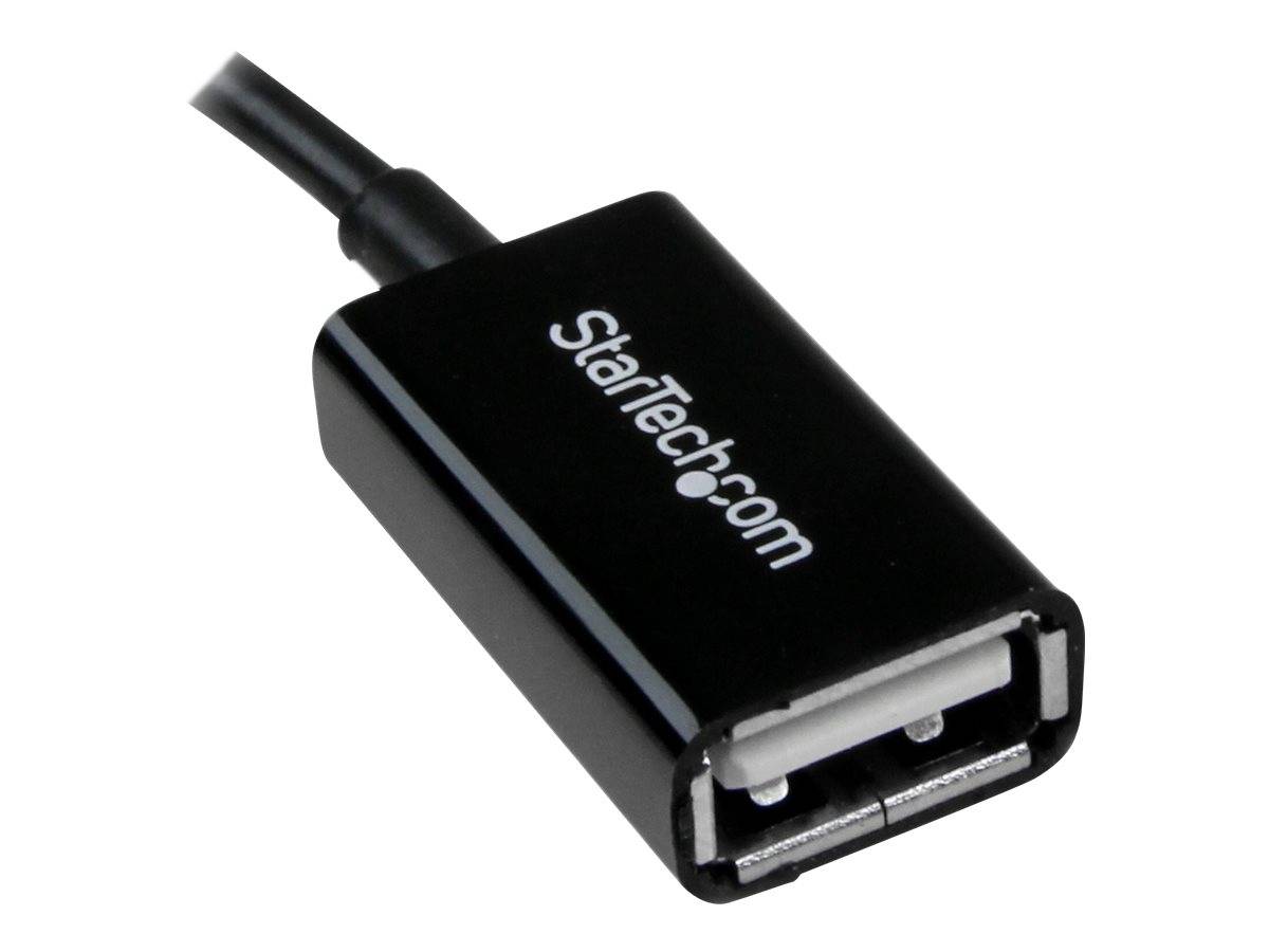 StarTech.com 5 inch Micro USB naar USB OTG Host-adapter - Micro USB mannelijk naar USB A vrouwelijk On-The-GO Host C-3