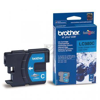 Inktcartridge Brother LC-980C blauw | 5 stuks-0