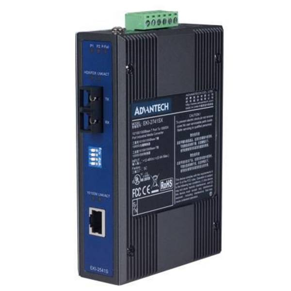 Advantech Ethernet naar single-mode glasvezel media-omzetter