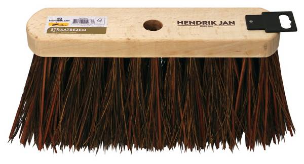 Hendrik Jan - Straatbezem - Harde natuurvezels - 29 cm