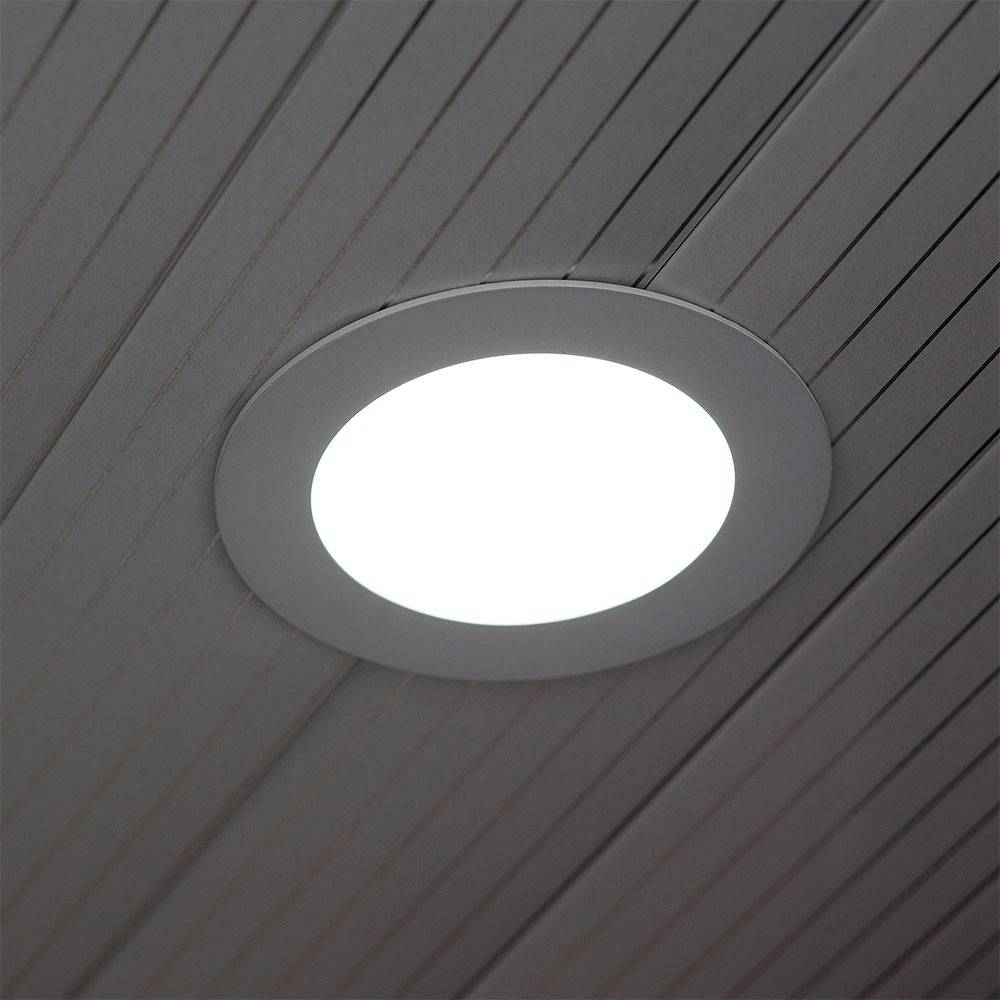 V-TAC VT-1207RD Ronde LED Minipanelen - Premium Serie - IP20 - Wit - 12W - 1000 Lumen - 3000K-1