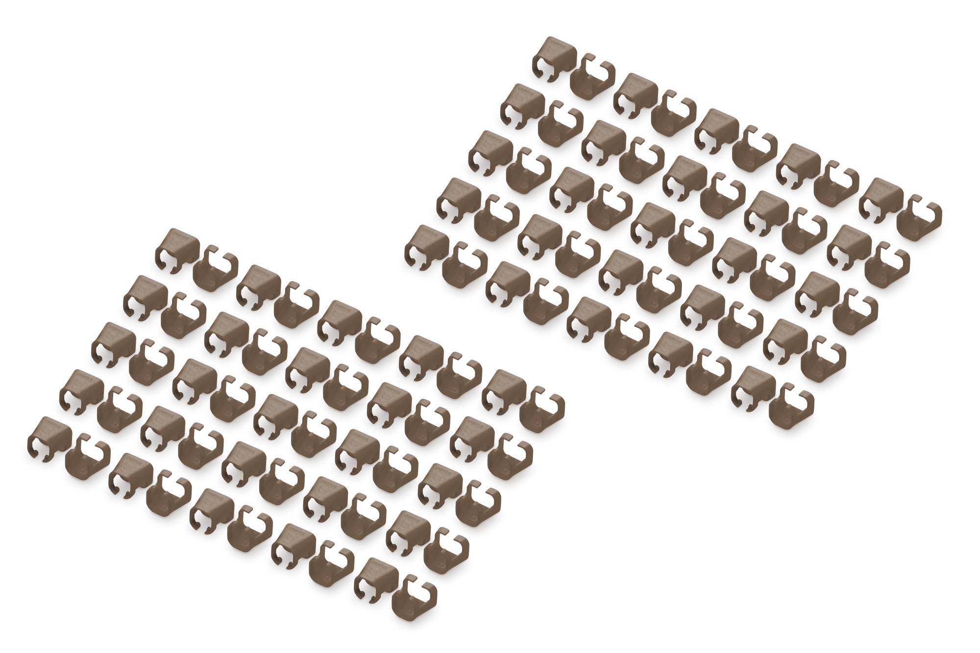 DIGITUS kleurclips voor patchkabels 100 stuks bruin-0