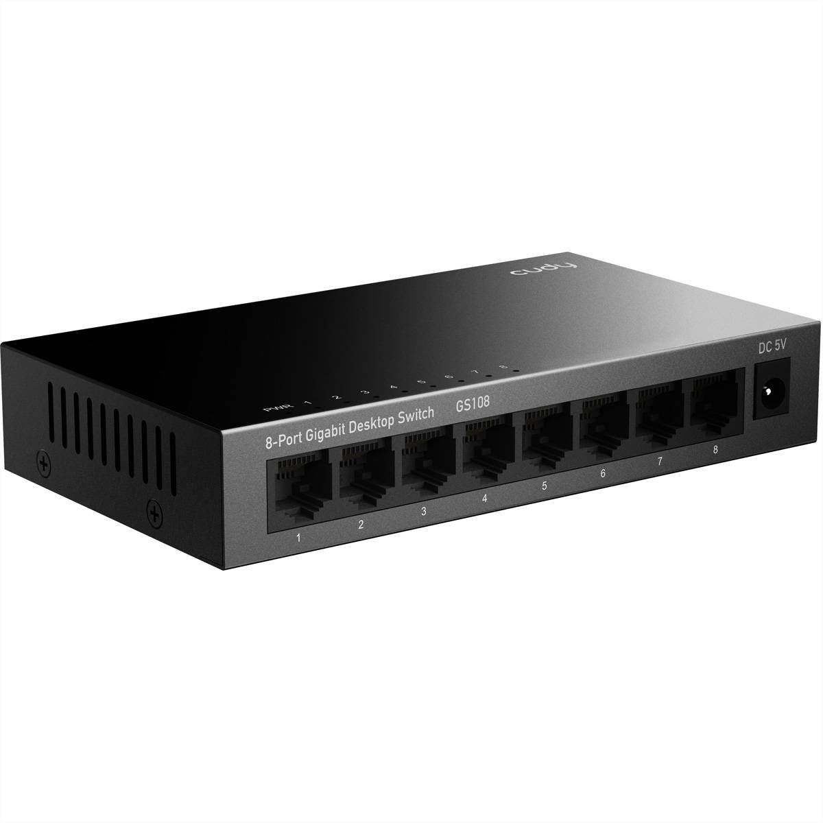 cudy GS108 GS108 Netzwerk-Switch Gigabit Ethernet 10/100/1000 Schwarz - 1 Gbps Netwerk switch 1000 MBit/s-0