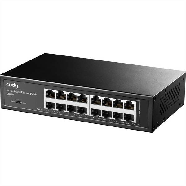CUDY GS1016 16-poorts Gigabit Metalen Switch