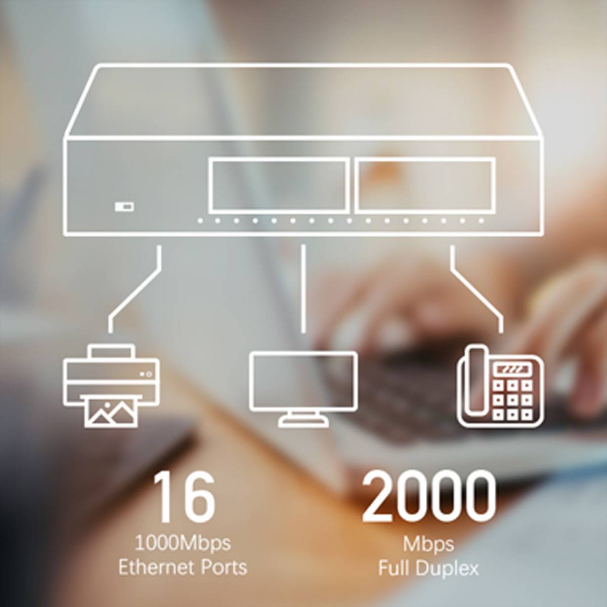 CUDY GS1016 16-poorts Gigabit Metalen Switch-3