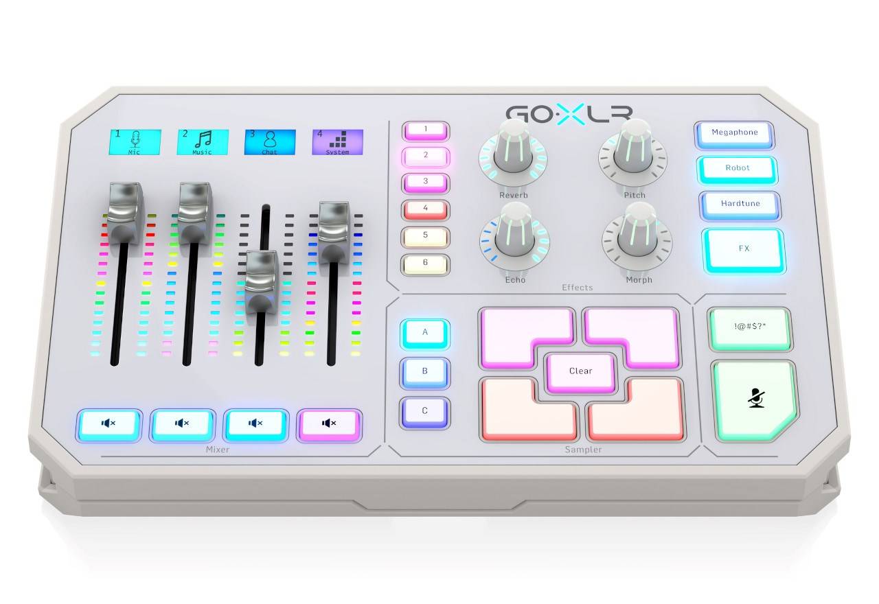 TC Helicon GO XLR-WH - USB-audiomixer en -interface, wit-1