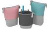 Wedo 242 73009 Zachte etui Stof/Weefsel, Kunstleer, Polyester Grijs, Roze