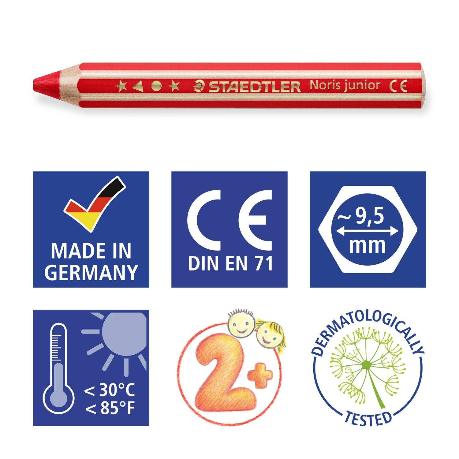 STAEDTLER Noris Junior kleurpotloden, 36 stuks in een emmer (winkelprijs)-3