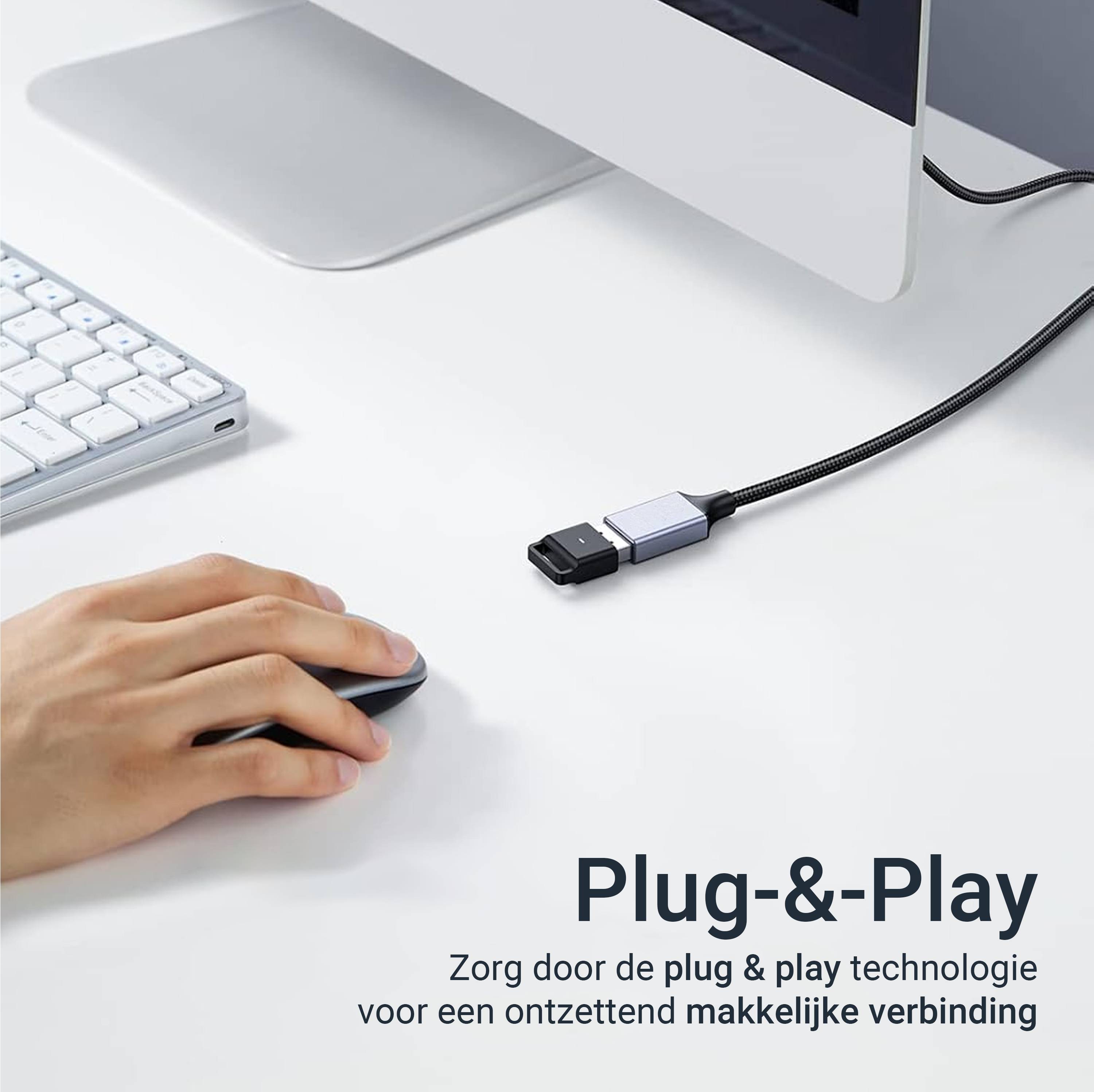 Qost - USB-A 3.0 Verlengkabel - 5Gbps - Male naar Female - Zwart - 3 Meter-5