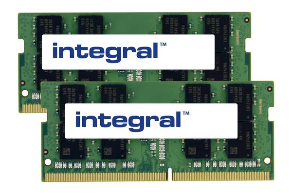 Integral 32GB (2x16GB) DDR4 3200MHz PC4-25600 SO-DIMM 1.2V CL22 Laptop RAM Kit
