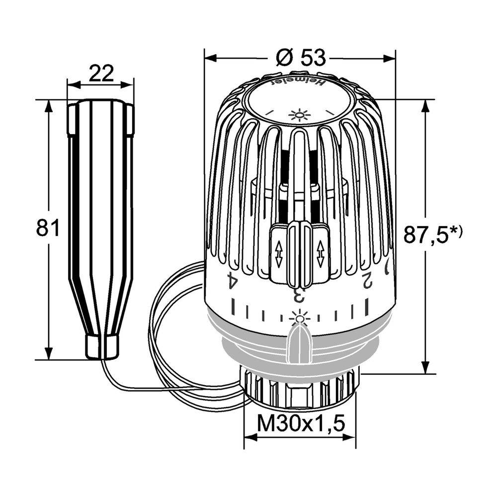 IMI Heimeier 600200500 thermostaatkop4024052260515-1