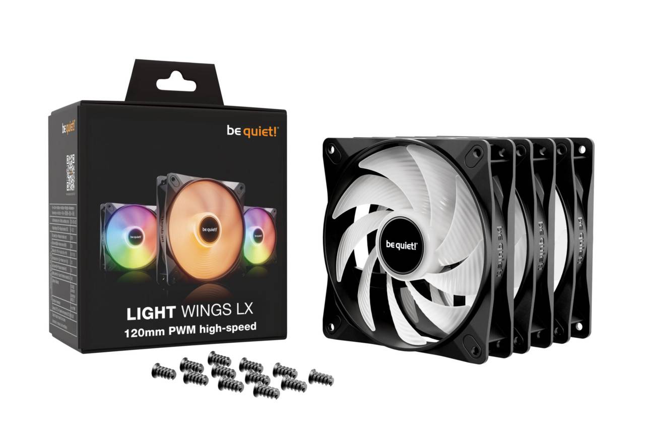 wees stil! Ventilator 120mm Light Wings LX PWM hoge snelheid 3x-4